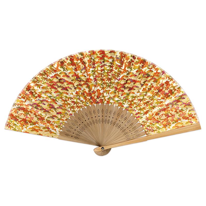 Folding Fan - Yuzen Paper, CZM-6277: Saikan Sanyu, Autumn