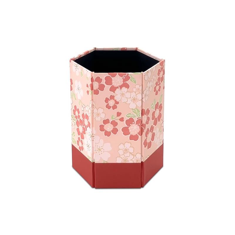 Foldable Hexagonal Cace - Full Bloom Cherry Blossoms (Large)