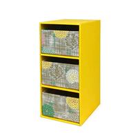 Tidy Up Desk Chest (Slim 3-Tier) - Shokko Pattern