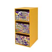 Tidy Up Desk Chest (Slim 3-Tier) - Folding Screen Design