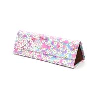 Yuzen Paper Foldable Spectacle Case: Cherry Blossoms in the Mist