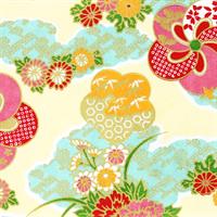 Hand-Dyed Yuzen Paper (Pattern area: 500 x 635 mm) No.22-1