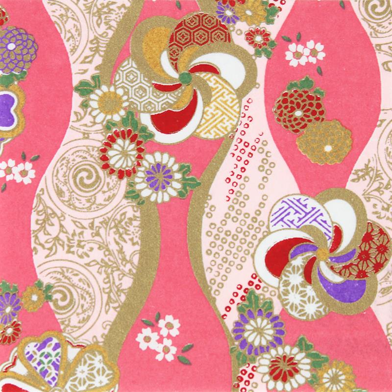 Hand-Dyed Yuzen Paper (Pattern area: 500 x 635 mm) No.25-3
