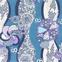 Hand-Dyed Yuzen Paper (Pattern area: 500 x 635 mm) No.25-4