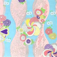 Hand-Dyed Yuzen Paper (Pattern area: 500 x 635 mm) No.25-6
