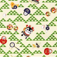 Hand-Dyed Yuzen Paper (Pattern area: 500 x 635 mm) No.27-2
