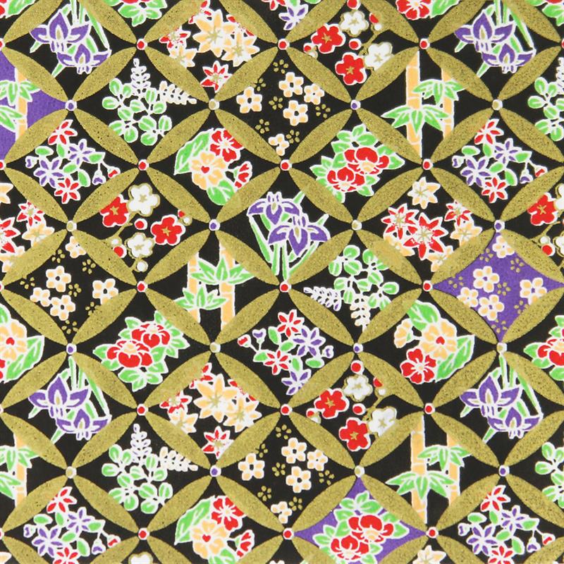 Hand-Dyed Yuzen Paper (Pattern area: 500 x 635 mm) No.44-1
