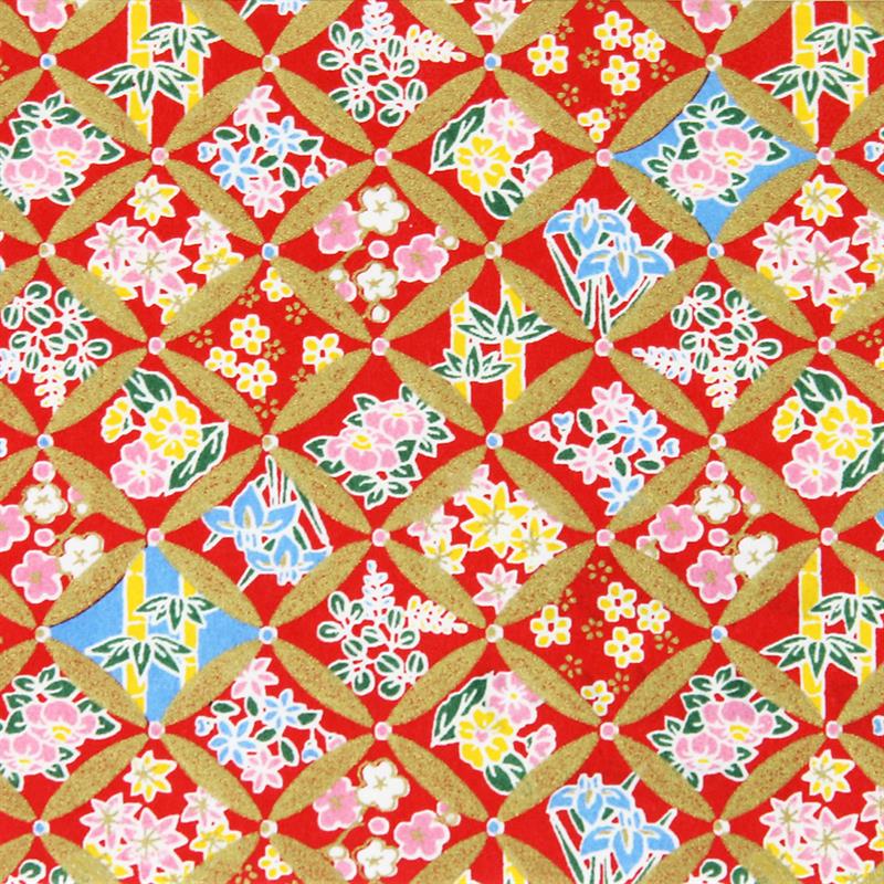 Hand-Dyed Yuzen Paper (Pattern area: 500 x 635 mm) No.44-2