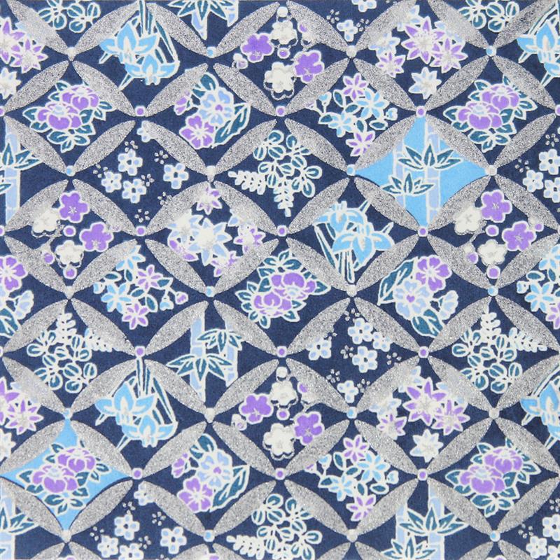 Hand-Dyed Yuzen Paper (Pattern area: 500 x 635 mm) No.44-3