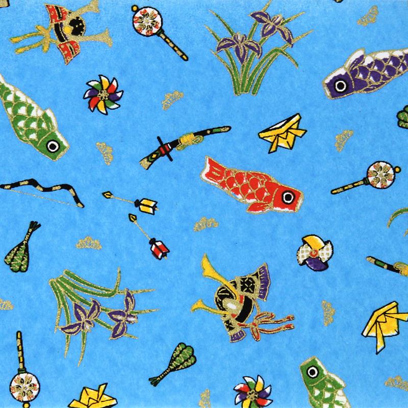 Hand-Dyed Yuzen Paper (Pattern area: 500 x 635 mm) No.45-2