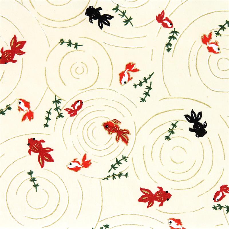 Hand-Dyed Yuzen Paper (Pattern area: 500 x 635 mm) No.47-2