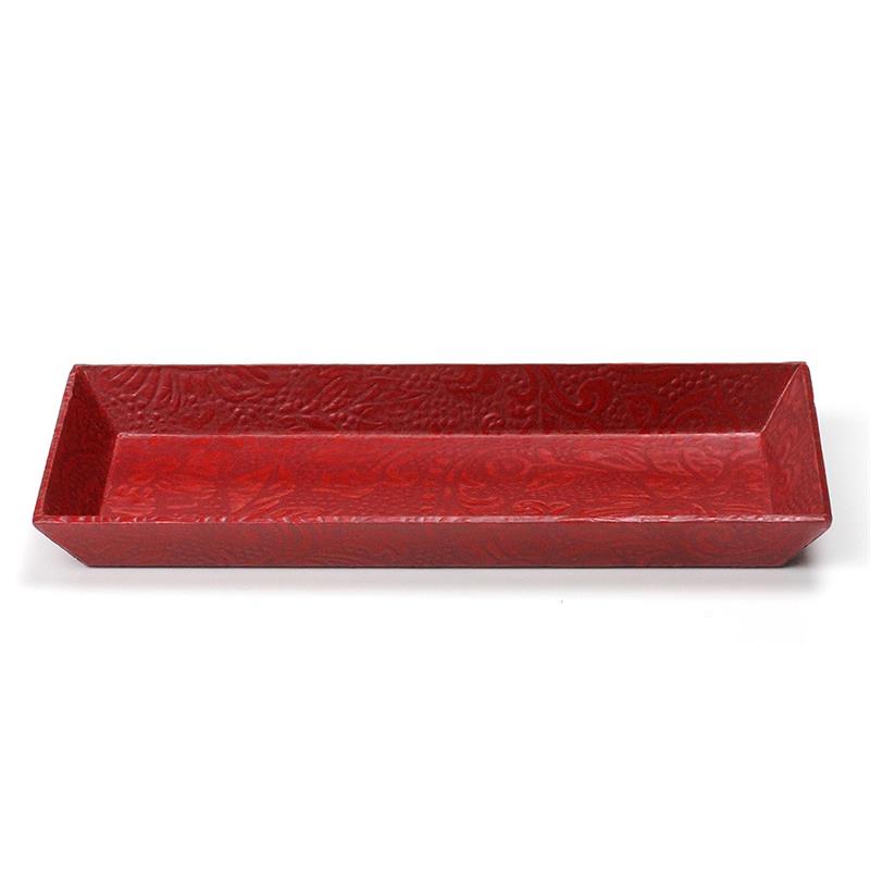 Lacquer Paper Pen Tray (Red)