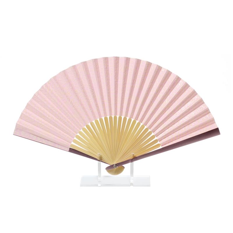 Folding Fan - Lacquer Paper (Pink)