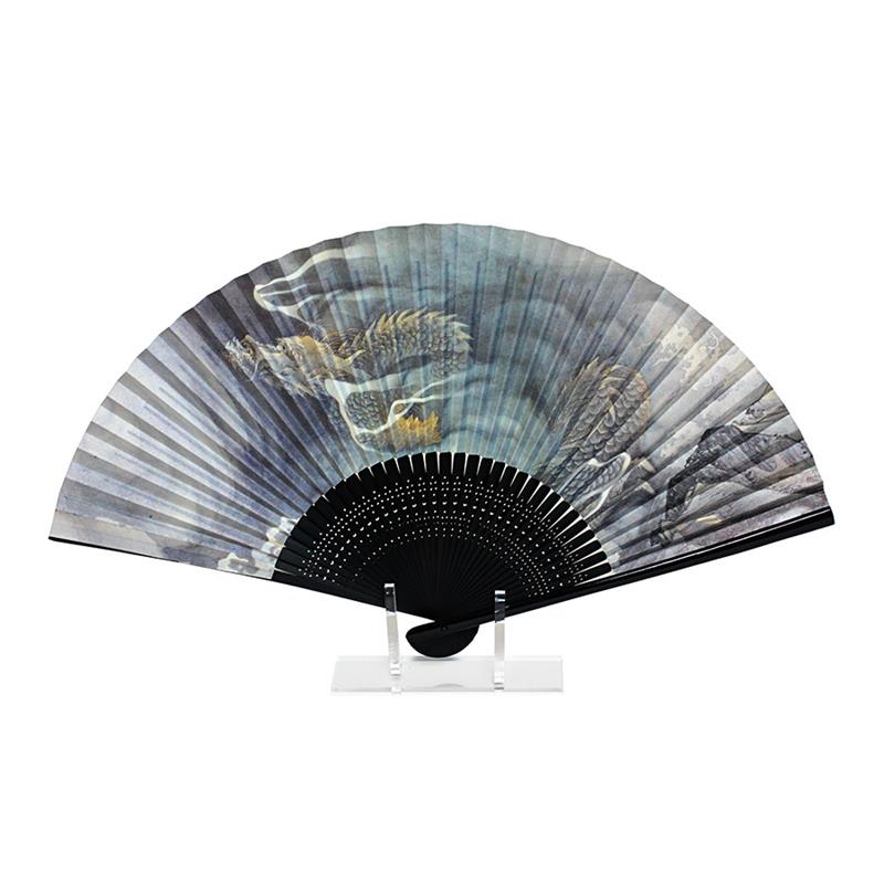 Folding Fan with “Dragon in Clouds” by Okyo