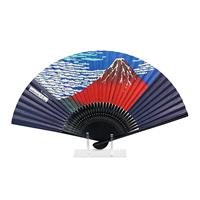 Folding Fan with “Red Fuji” by Hokusai