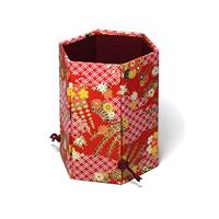 Yuzen Paper Foldable Hexagonal Box for Small Items No. 4035-2