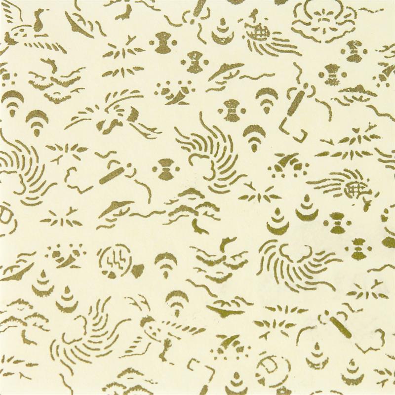 Hand-Dyed Yuzen Paper (Pattern area: 500 x 635 mm) No.15-4