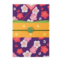 Stamp Book (Large) Elegant Plum blossom Kimono Design