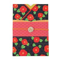 Stamp Book (Large) Elegant Camellia flower Kimono Design