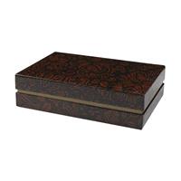 Lacquer Paper Stationery Box (Brown)