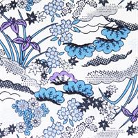 Hand-Dyed Yuzen Paper (Pattern area: 500 x 635 mm) No.18-6