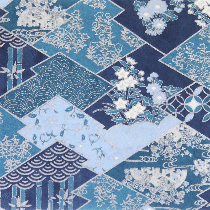 Hand-Dyed Yuzen Paper (Pattern area: 500 x 635 mm) No.20-4