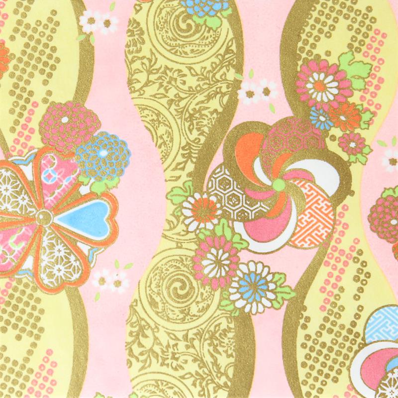 Hand-Dyed Yuzen Paper (Pattern area: 500 x 635 mm) No.25-5