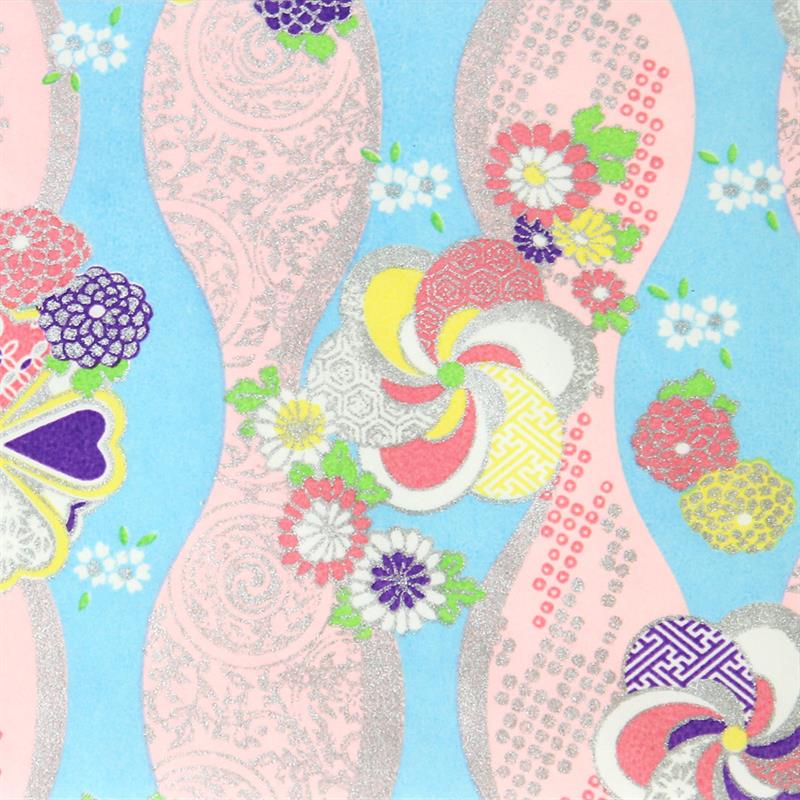 Hand-Dyed Yuzen Paper (Pattern area: 500 x 635 mm) No.25-6