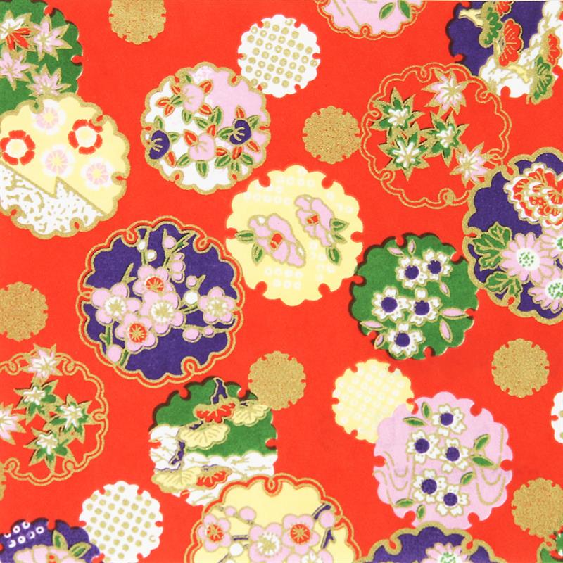 Hand-Dyed Yuzen Paper (Pattern area: 500 x 635 mm) No.30-3