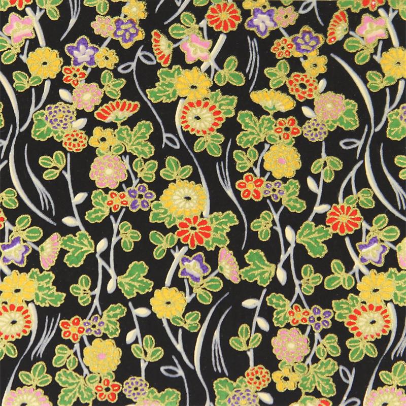 Hand-Dyed Yuzen Paper (Pattern area: 500 x 635 mm) No.34-4