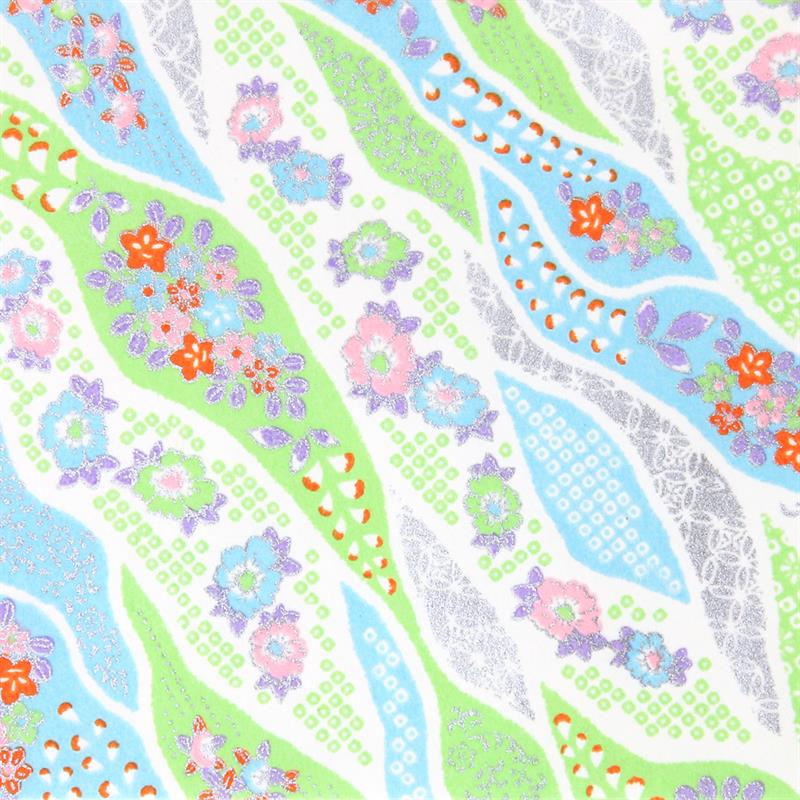 Hand-Dyed Yuzen Paper (Pattern area: 500 x 635 mm) No.43-8