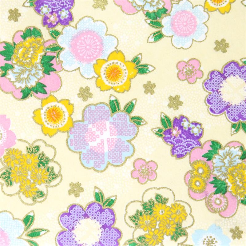 Hand-Dyed Yuzen Paper (Pattern area: 500 x 635 mm) No.49-2